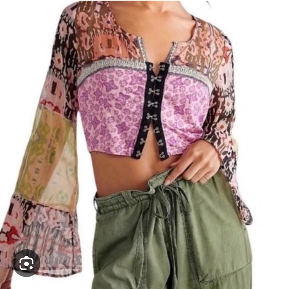 Free people Multicolor Bohemian Blouse